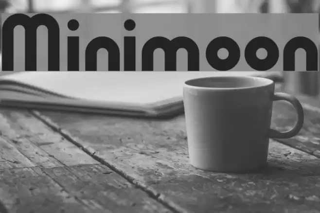 Minimoon Font examples