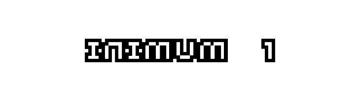 Minimum +1 Font