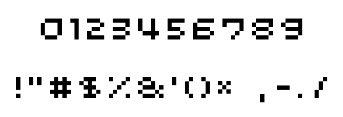 Minimum Font OTHER CHARS