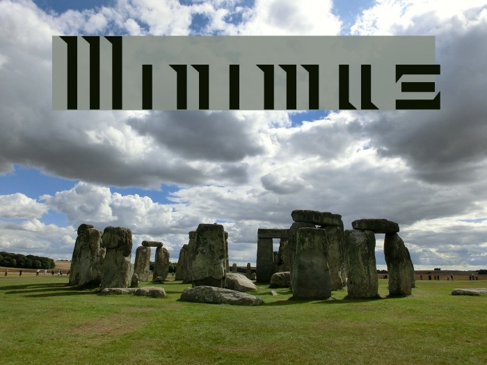 Minimus फ़ॉन्ट examples