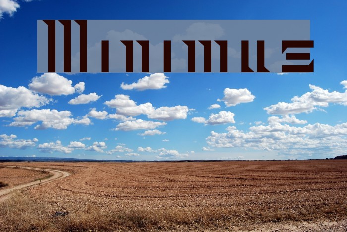 Minimus फ़ॉन्ट examples