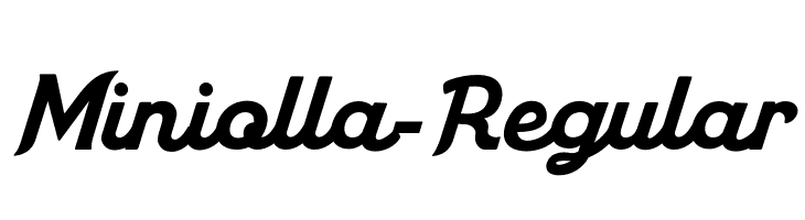 Miniolla-Regular  font caratteri gratis