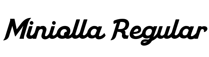 Miniolla Regular  免费字体下载