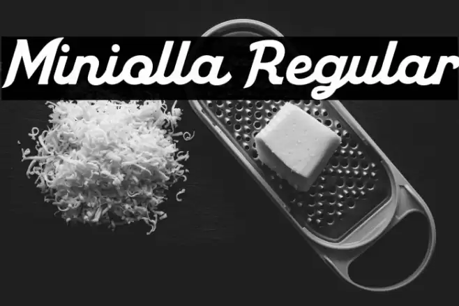 Miniolla Regular Font examples