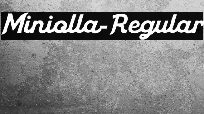 Miniolla-Regular Font examples