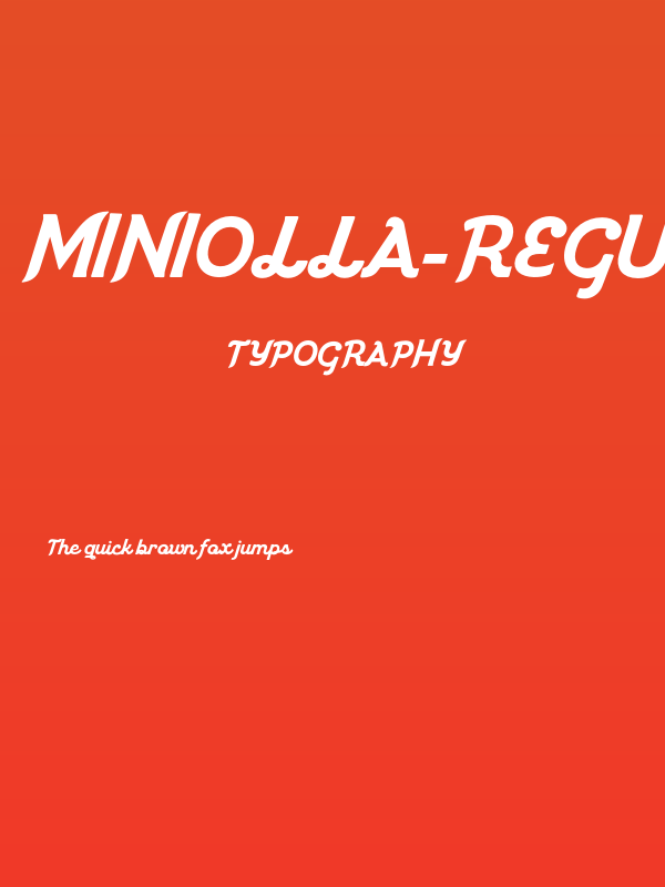 Miniolla-Regular Poster