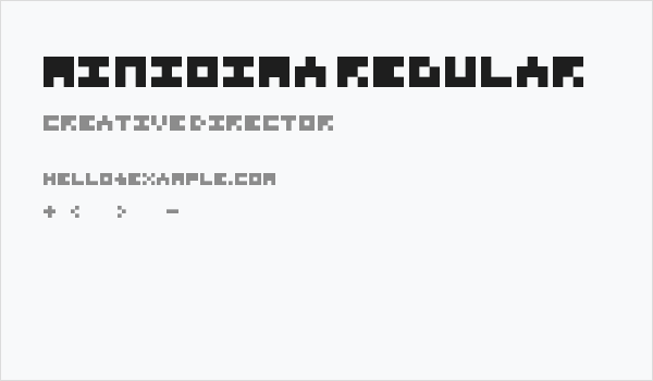 Miniozma Regular Business Card