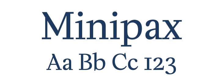 Minipax Font Preview