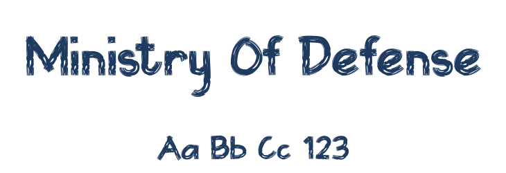 Ministry Of Defense Font Preview