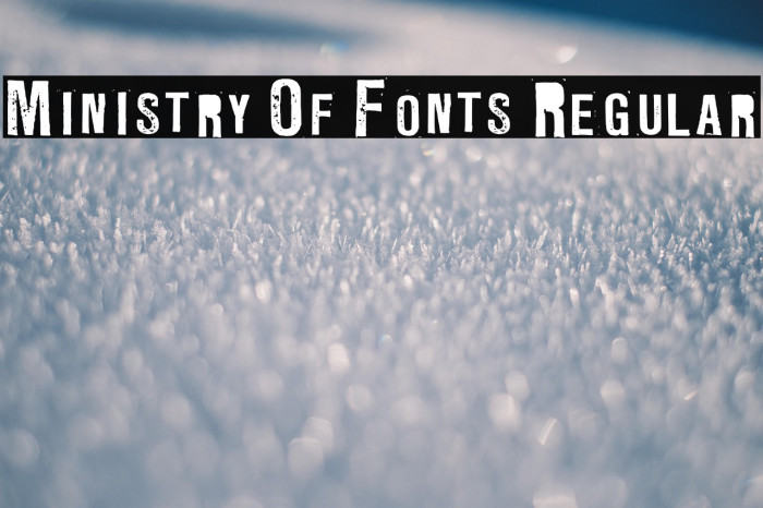 Ministry Of Fonts3 Regular Example 2