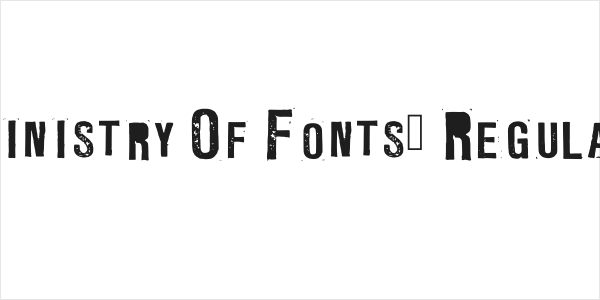 Ministry Of Fonts3 Regular Logo