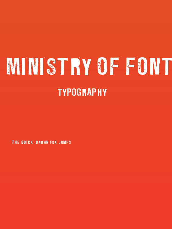 Ministry Of Fonts3 Regular Poster