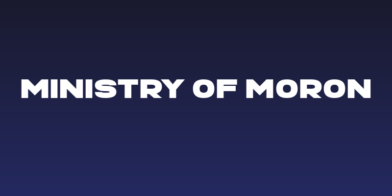 Ministry of Moron Social Header