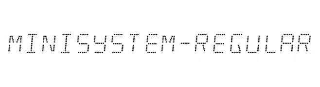 Minisystem-Regular  免费字体下载