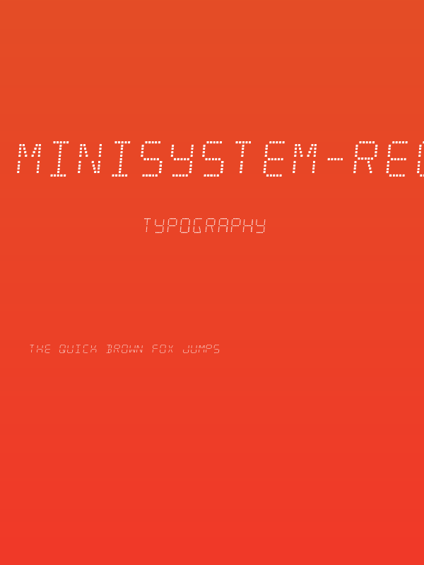 Minisystem-Regular Poster
