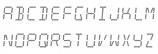 Minisystem-Regular 字体 小写