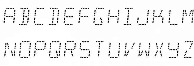Minisystem-Regular 字体 大写