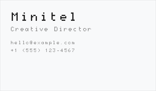 Minitel Business Card