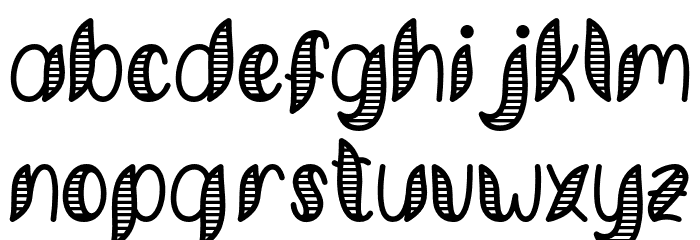MinkemStripe Font LOWERCASE