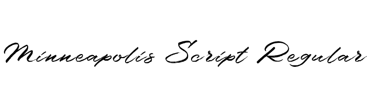 Minneapolis Script Regular  Free Fonts Download