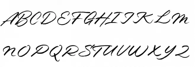 Minneapolis Script Regular Schriftart Groß