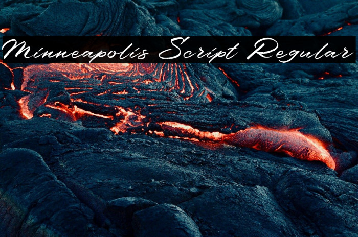 Minneapolis Script Regular Example 1