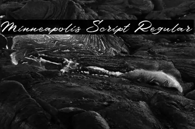 Minneapolis Script Regular Example 1