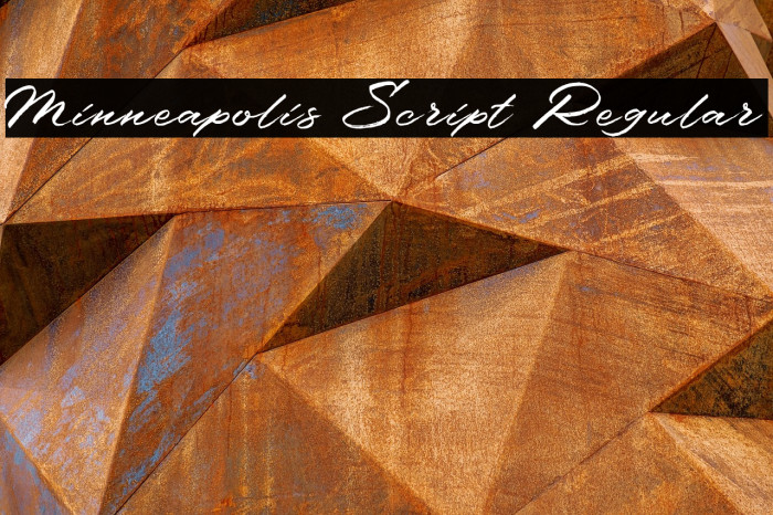 Minneapolis Script Regular Example 2