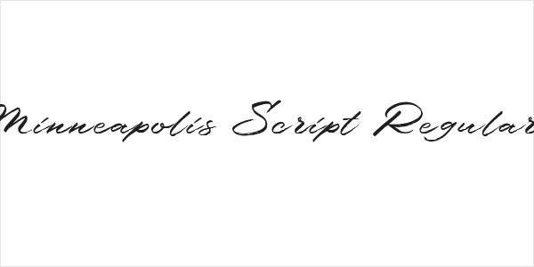 Minneapolis Script Regular Logo