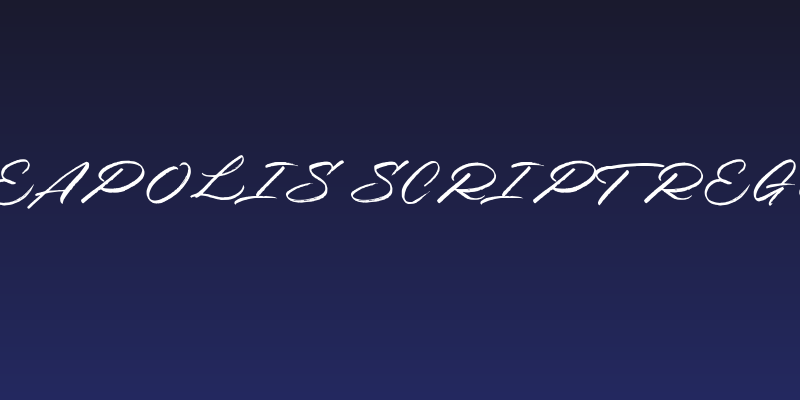 Minneapolis Script Regular Social Header