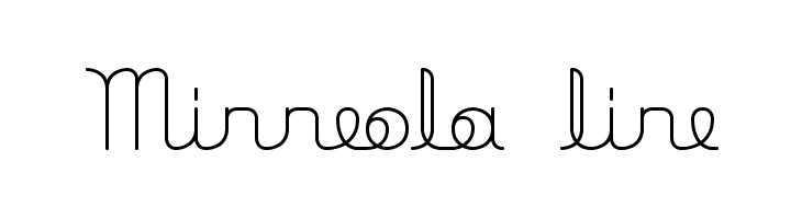 Minneola line  免费字体下载