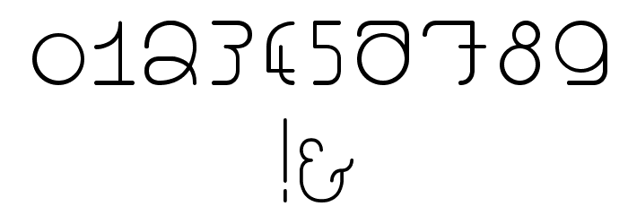 Minneola line Font OTHER CHARS