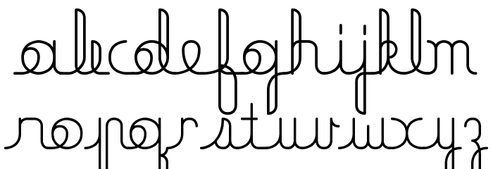 Minneola line Font LOWERCASE