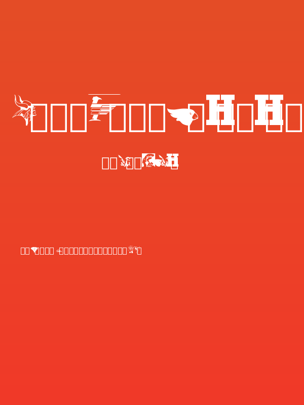 Minnesota High School Logos first font Regular Poster