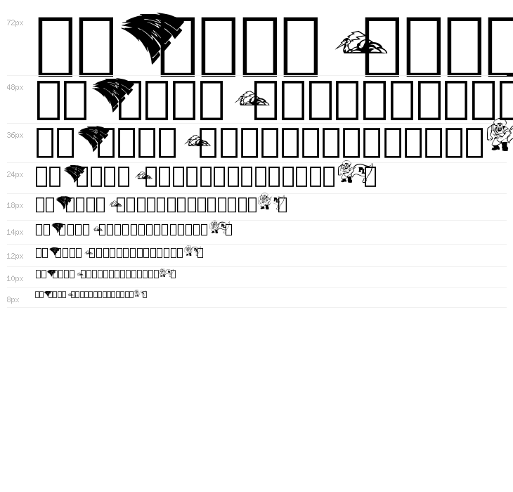 Minnesota High School Logos first font Regular Waterfall
