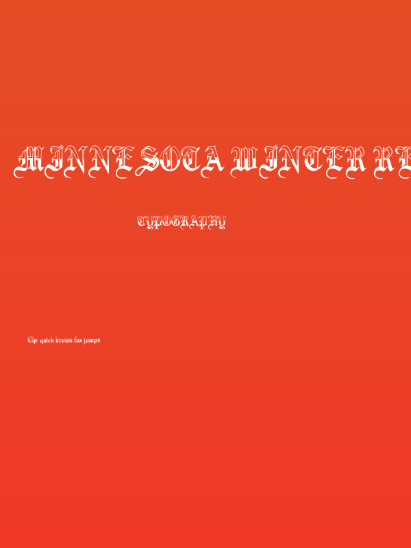 Minnesota Winter Regular Poster