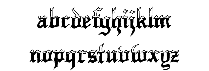 Minnesota Winter Regular Font LOWERCASE