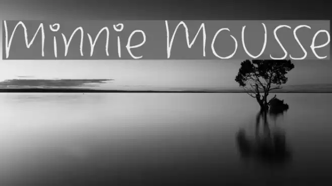 Minnie Mousse Font examples