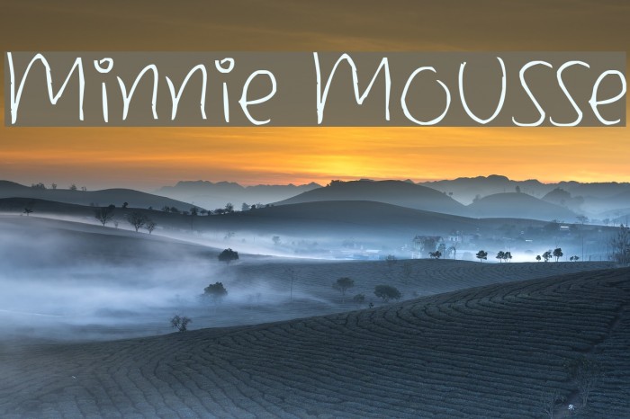 Minnie Mousse フォント examples