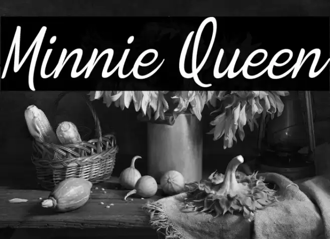 Minnie Queen Font examples