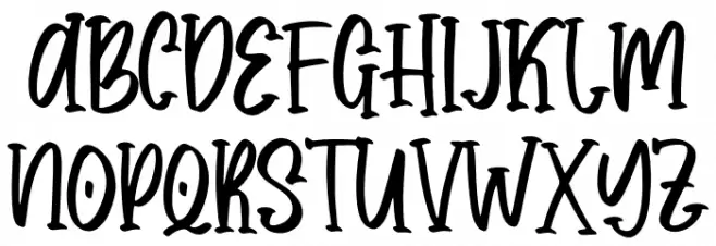 Minnimallisstic Font Font Litere mari