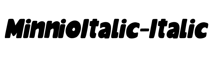 MinnioItalic-Italic  Скачать бесплатные шрифты