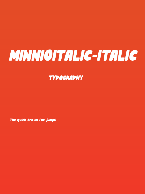 MinnioItalic-Italic Poster