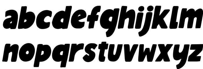 MinnioItalic-Italic Font LOWERCASE