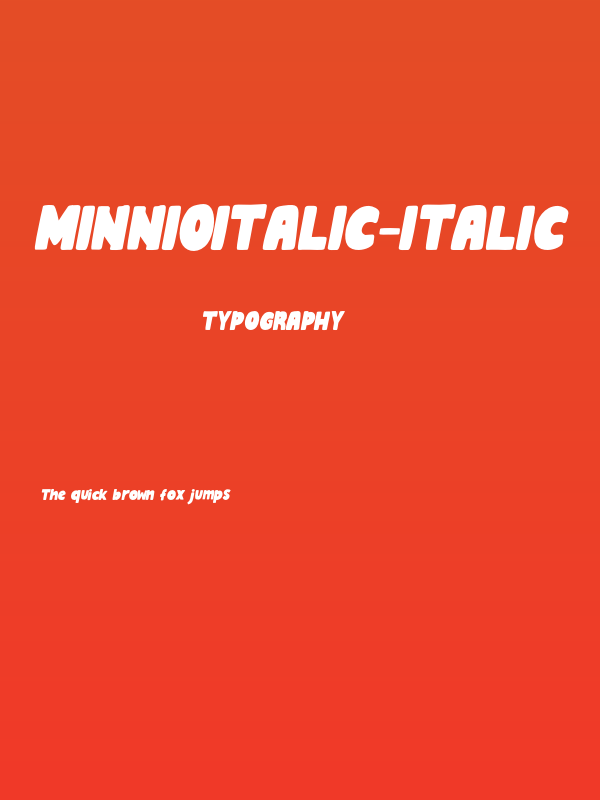 MinnioItalic-Italic Poster