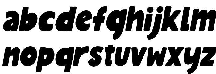 MinnioItalic-Italic Font LOWERCASE