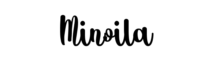 Minoila  フリーフォントのダウンロード