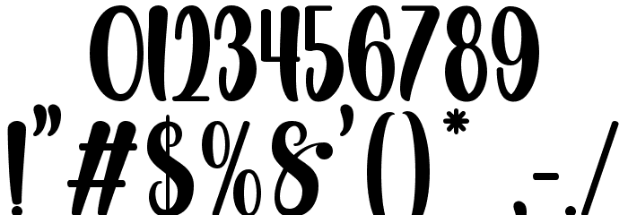 Minoila Font OTHER CHARS