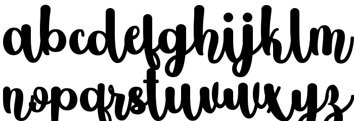 Minoila Font LOWERCASE