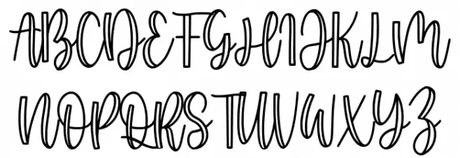 Minoline Schriftart Groß